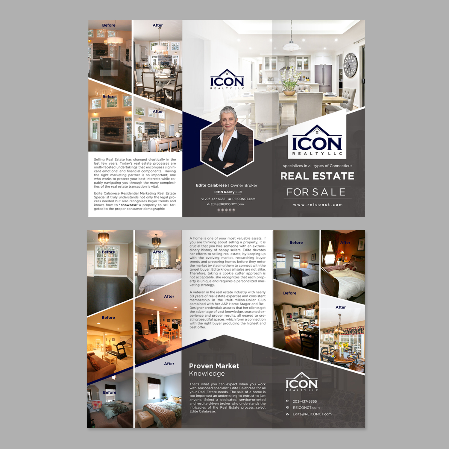 Diseño de Flyer por creative.bugs para ICON Realty LLC | Diseño #17538093