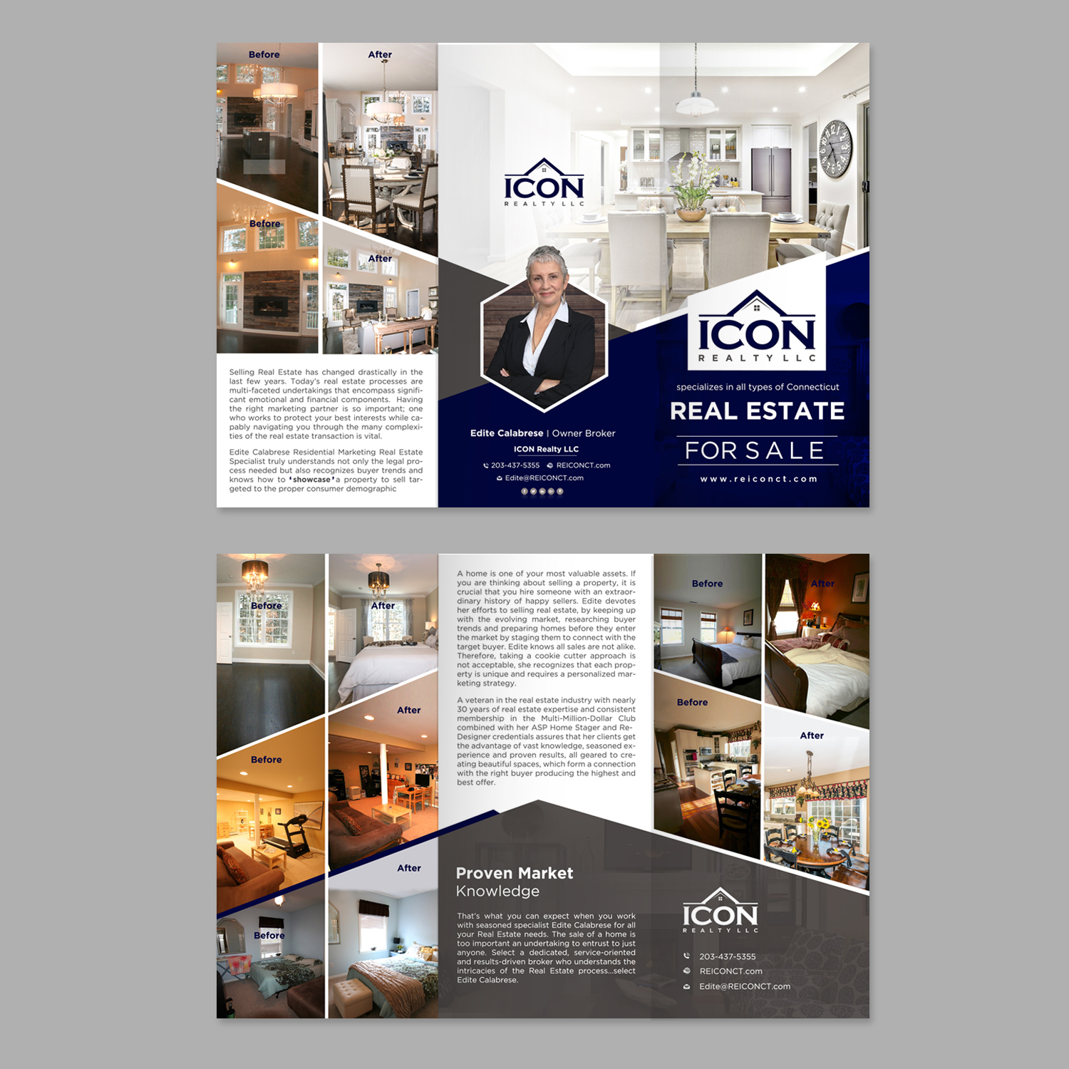 Diseño de Flyer por creative.bugs para ICON Realty LLC | Diseño #17538096