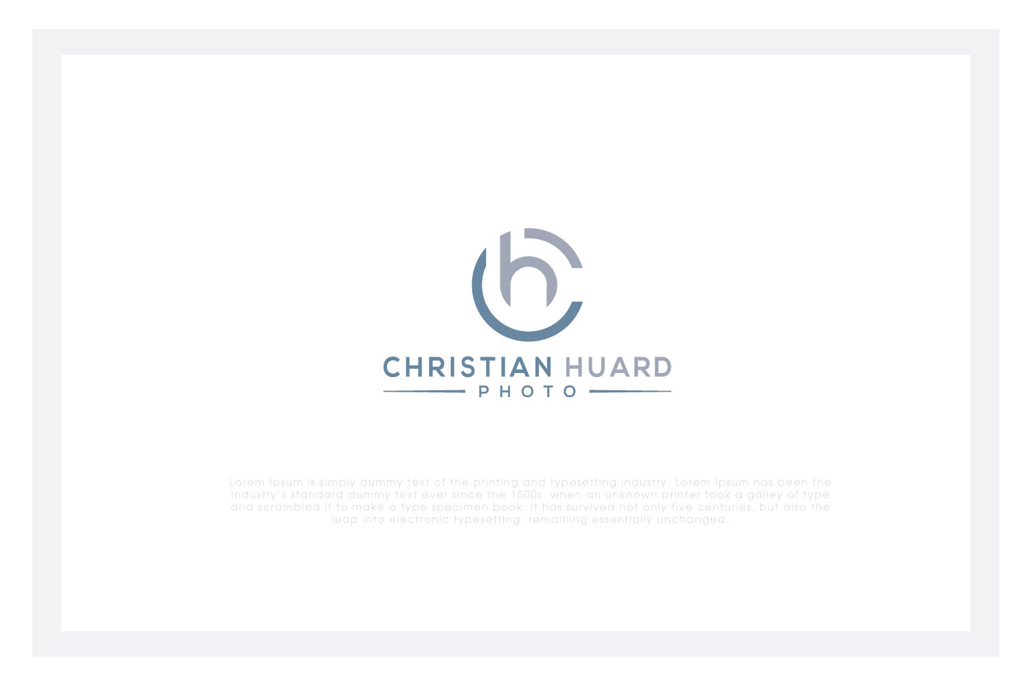 Logo Design by solidinto for Christian Huard Photo | Design #17567547