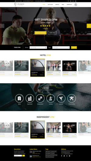 GymAtlas (optional) | Web-Design von Lauren