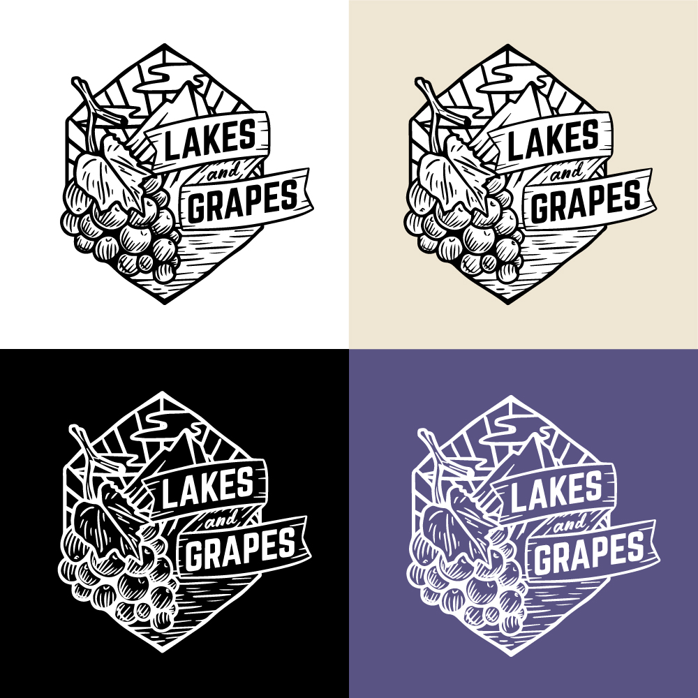 Logo Design by Daniel Harvel Ivano for Lakes and Grapes | Design #17534521