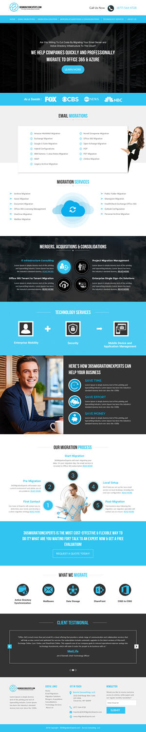 Web Design by rightway for Survis Consulting LLC | Design #17543561