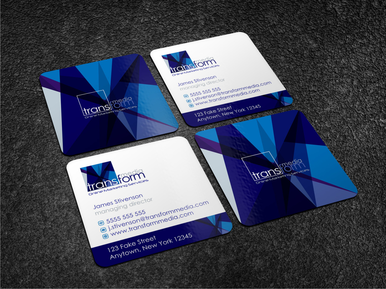 Visitenkarten-Design von Atvento Graphics für Transform Media UG | Design #17557609