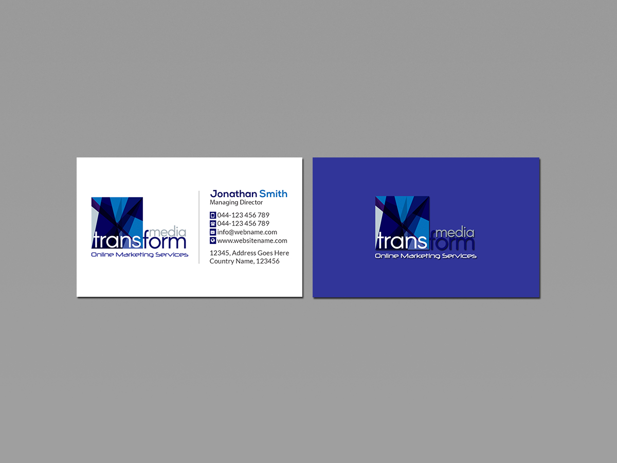 Business Card Design by Creations Box 2015 for Transform Media UG | Design #17568694