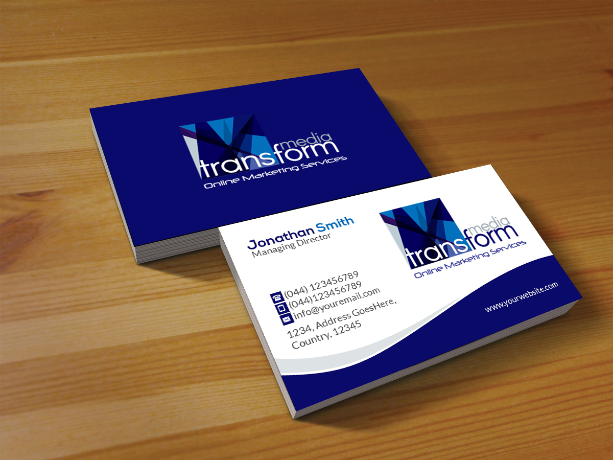 Visitenkarten-Design von Creations Box 2015 für Transform Media UG | Design #17568706