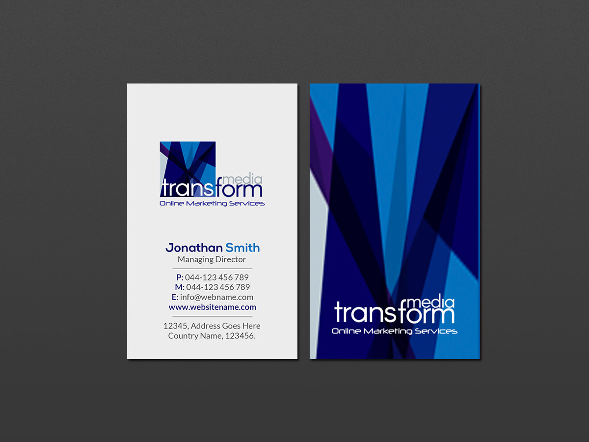 Business Card Design by Creations Box 2015 for Transform Media UG | Design #17568712