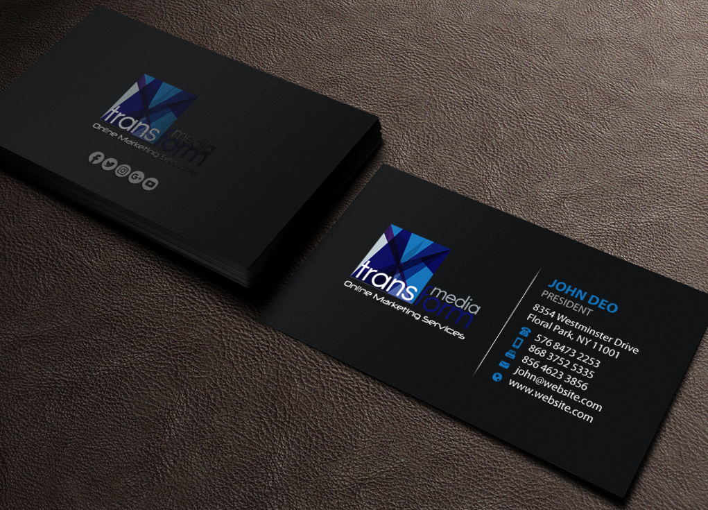 Business Card Design by Brand aid for Transform Media UG | Design #17563725