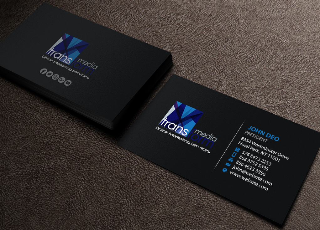 Diseño de Tarjeta de Presentación por Brand aid para Transform Media UG | Diseño #17563726