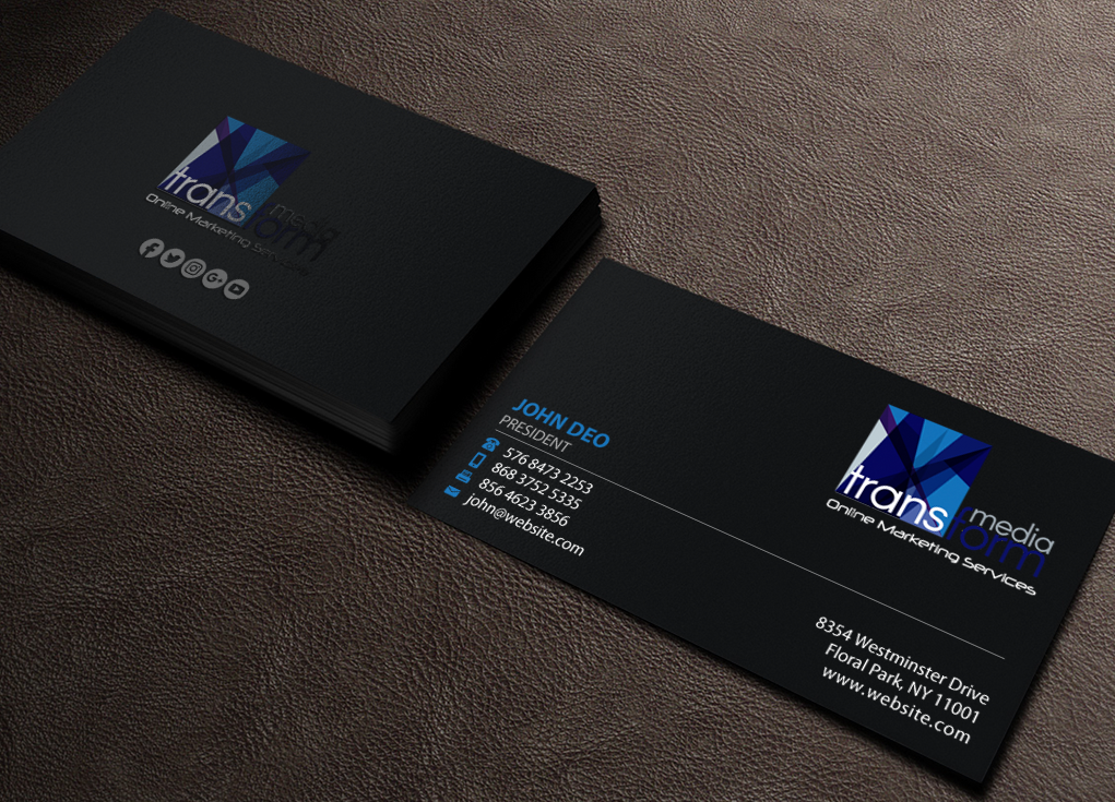 Visitenkarten-Design von Brand aid für Transform Media UG | Design #17563727
