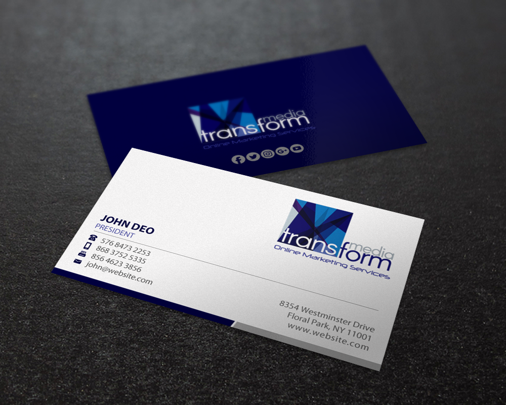 Business Card Design by Brand aid for Transform Media UG | Design #17564003