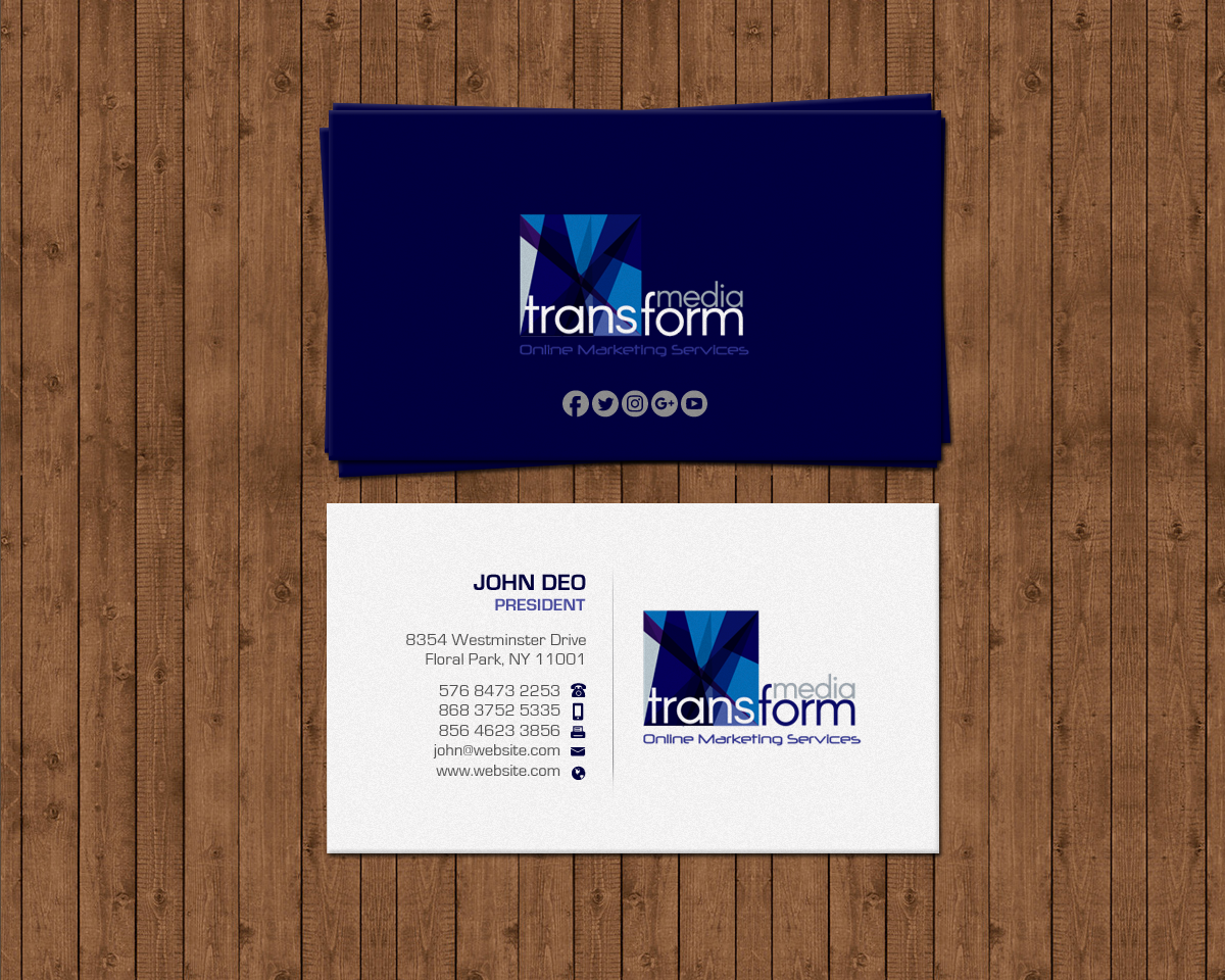 Business Card Design by Brand aid for Transform Media UG | Design #17564004