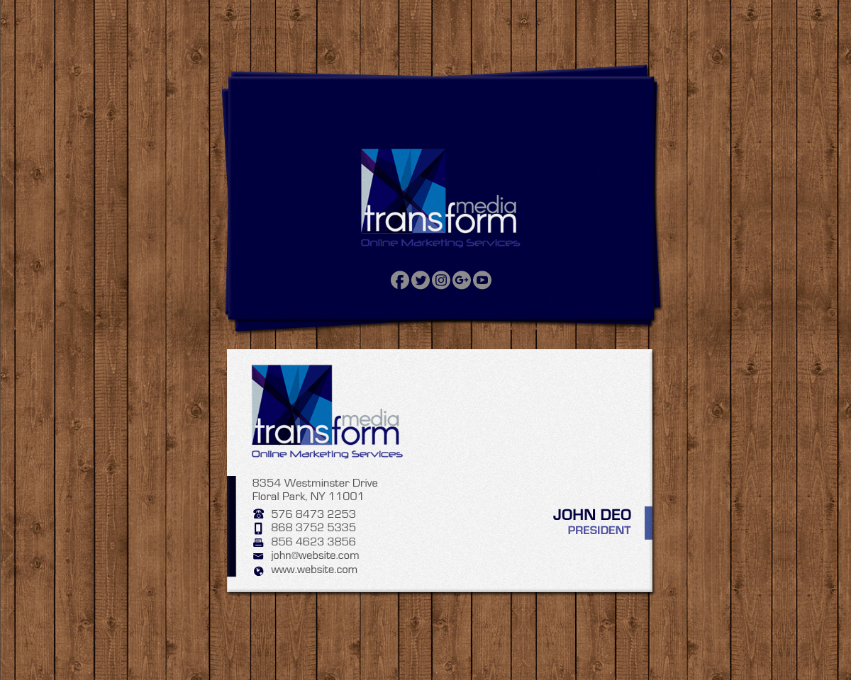 Business Card Design by Brand aid for Transform Media UG | Design #17564006