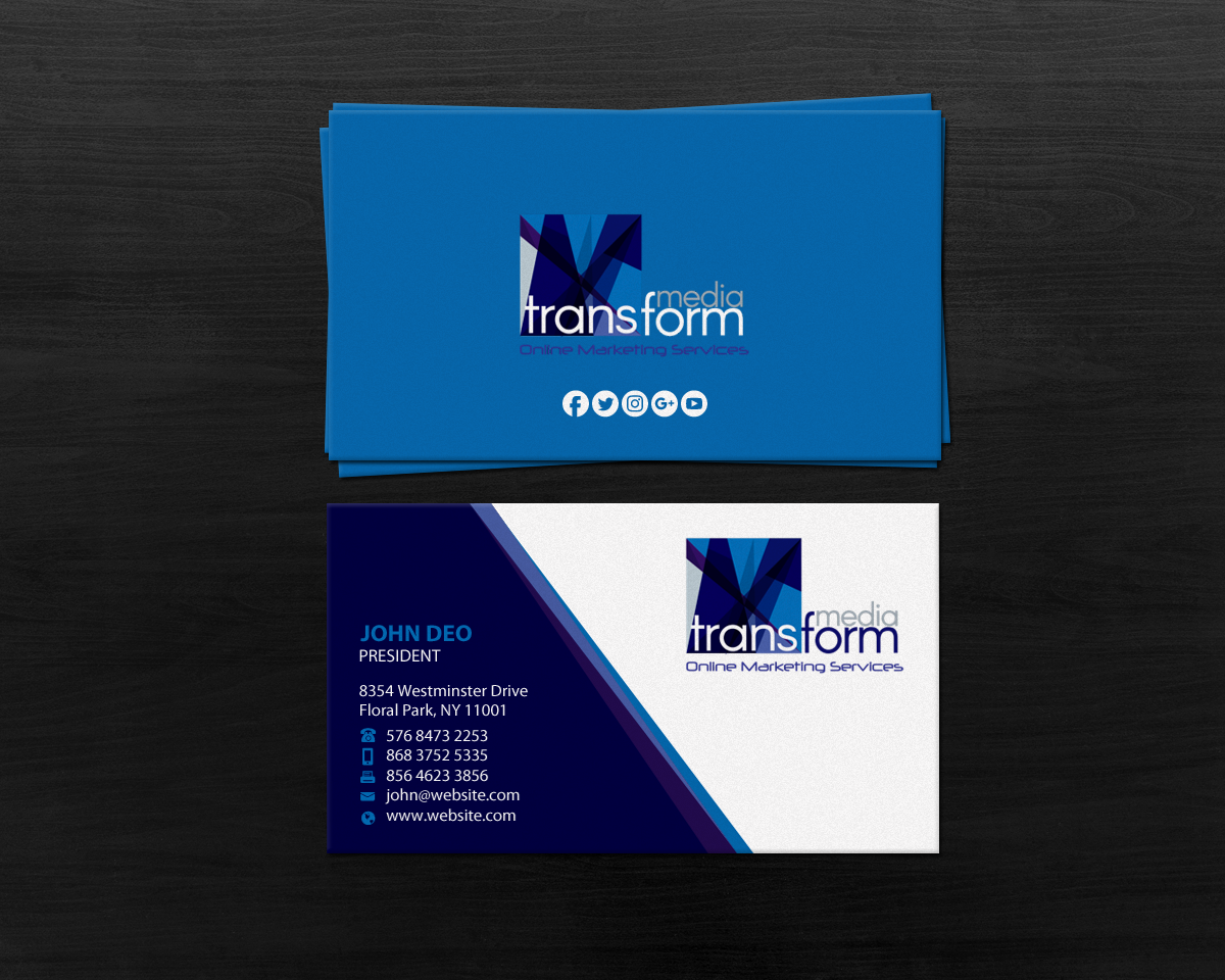 Business Card Design by Brand aid for Transform Media UG | Design #17565634