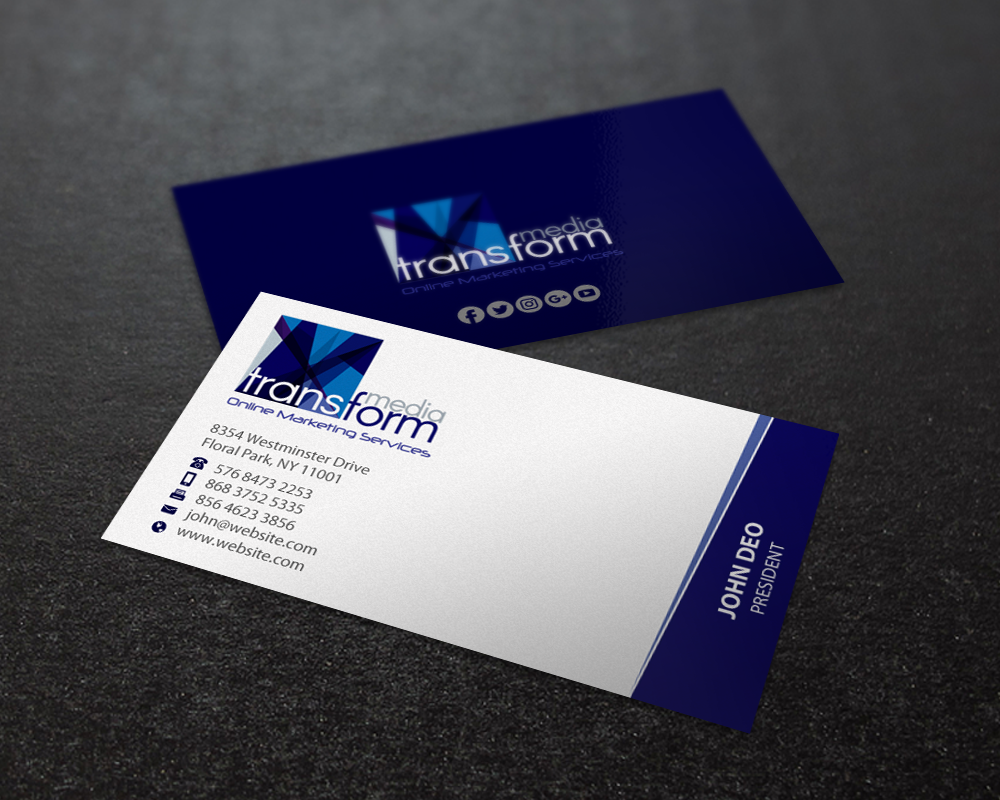 Business Card Design by Brand aid for Transform Media UG | Design #17565637