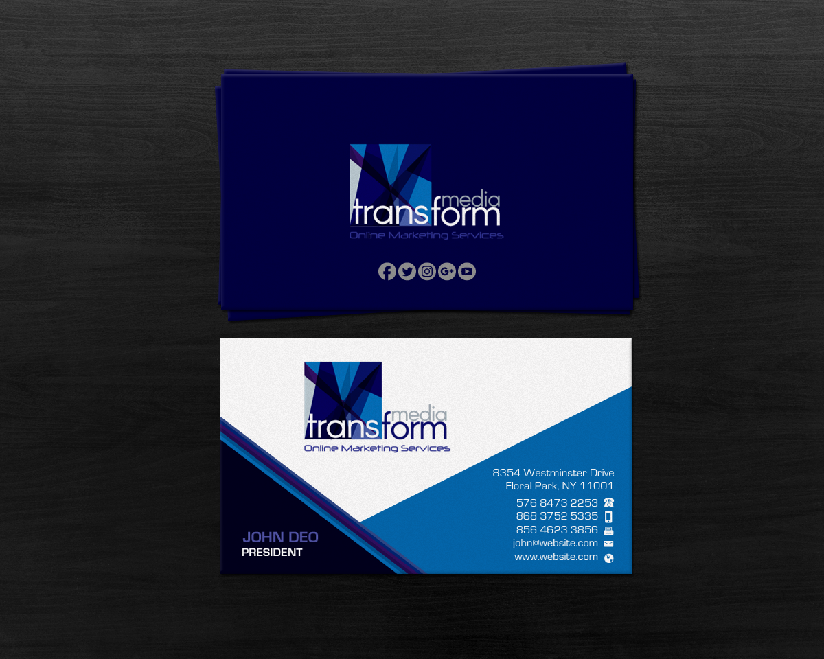 Business Card Design by Brand aid for Transform Media UG | Design #17565995