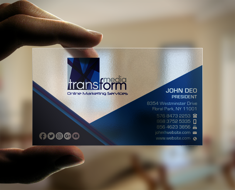 Business Card Design by Brand aid for Transform Media UG | Design #17565997
