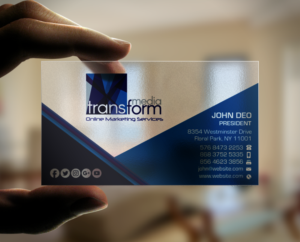 Business Card Design by Brand aid for Transform Media UG | Design: #17565997
