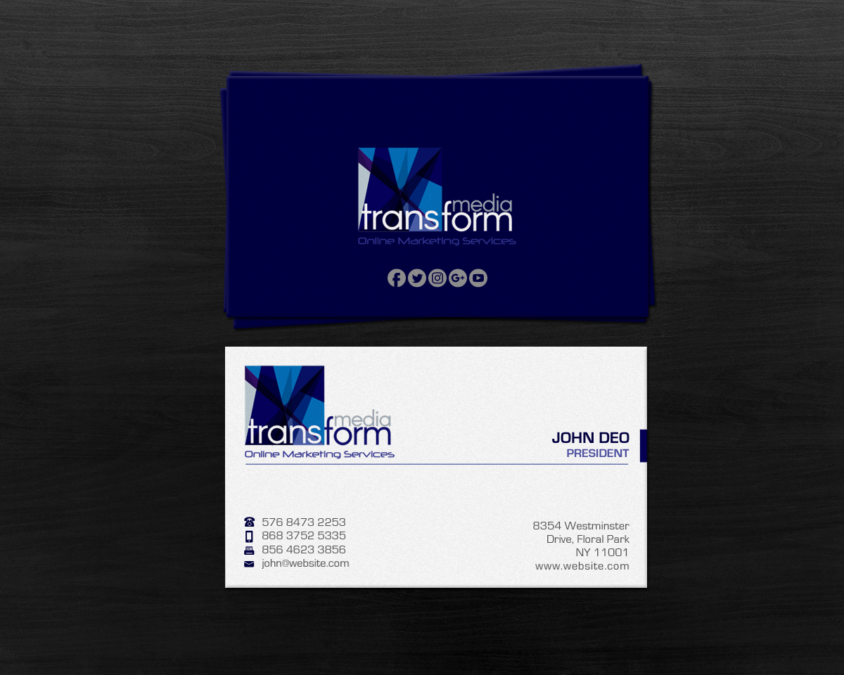 Business Card Design by Brand aid for Transform Media UG | Design #17566000