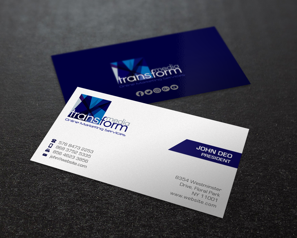 Business Card Design by Brand aid for Transform Media UG | Design #17566002