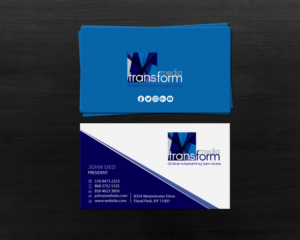 Visitenkarten-Design von Brand aid für Transform Media UG | Design #17566122