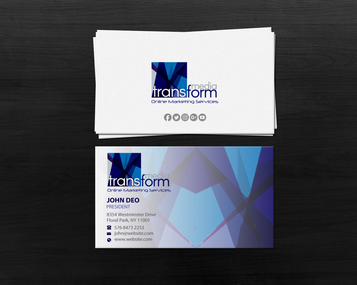 Business Card Design by Brand aid for Transform Media UG | Design #17566124