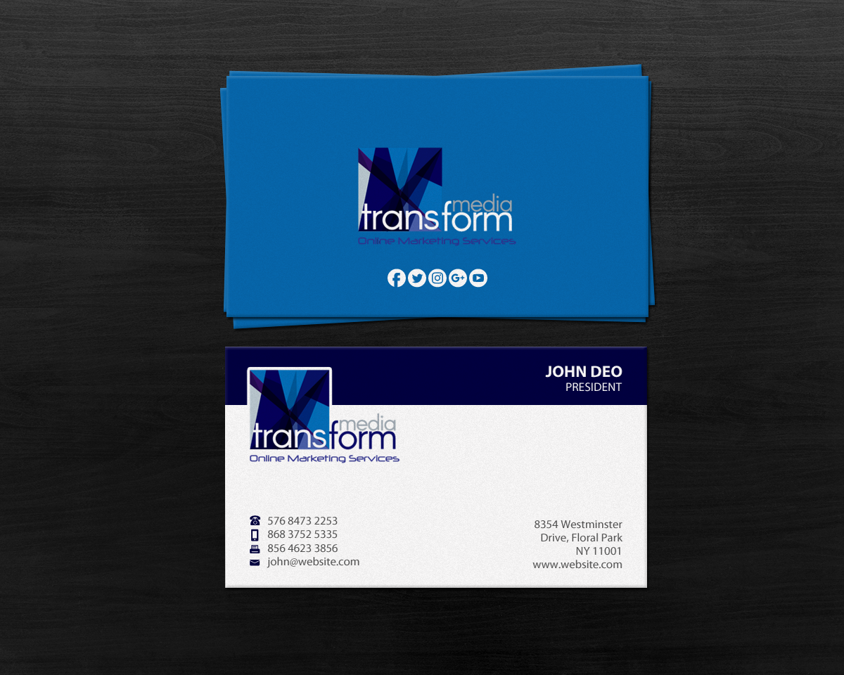 Business Card Design by Brand aid for Transform Media UG | Design #17566126