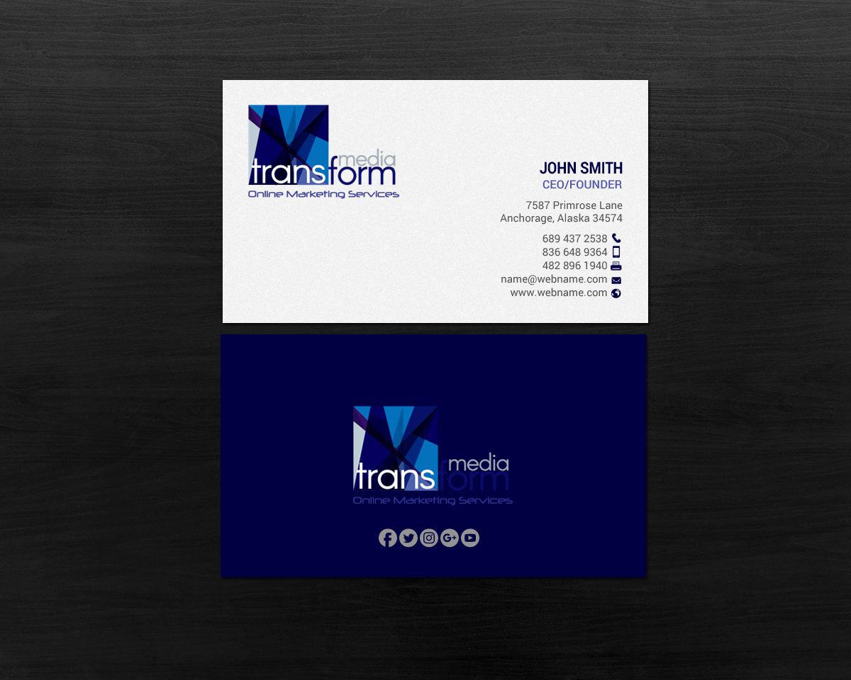 Business Card Design by chandrayaan.creative for Transform Media UG | Design #17561007