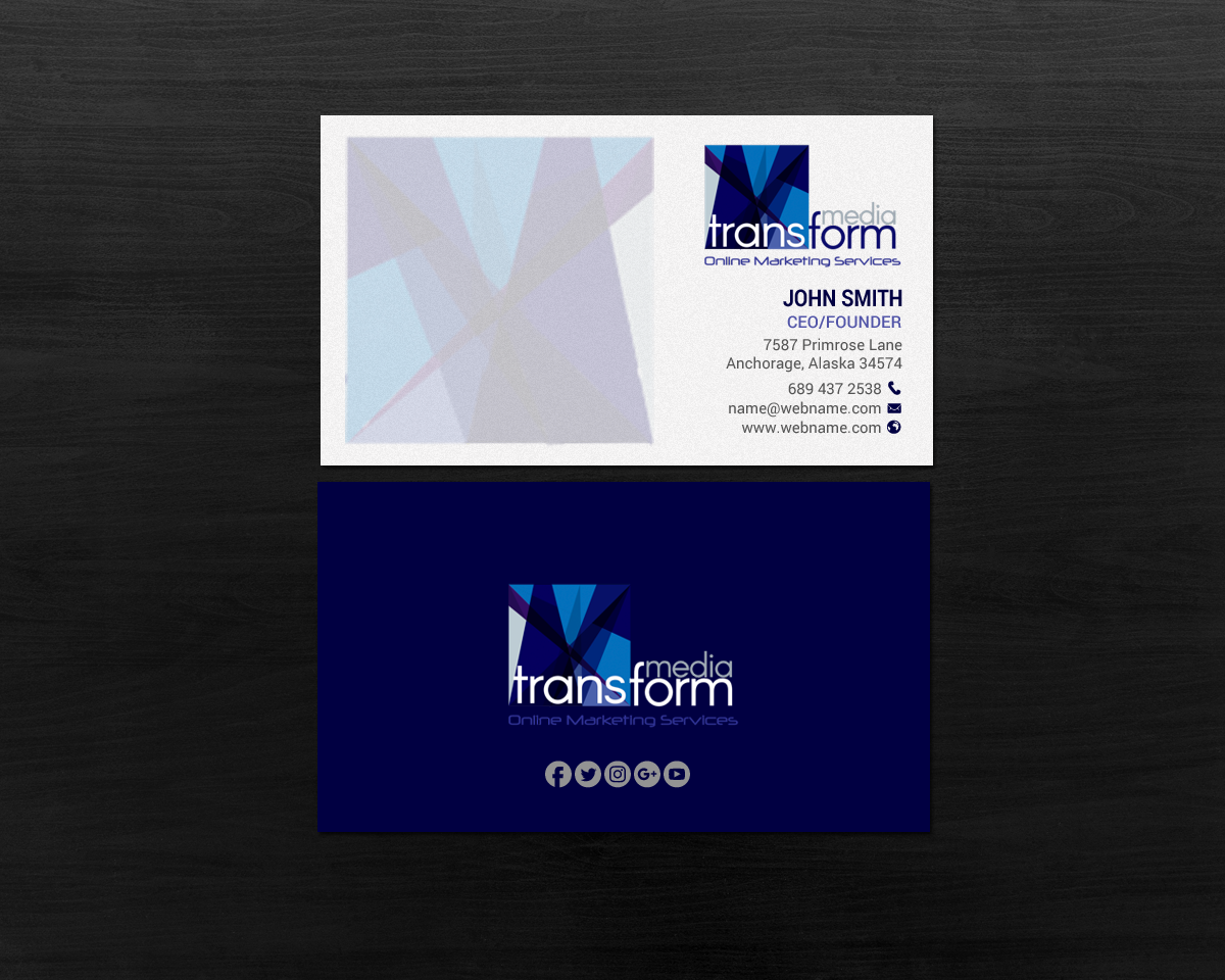 Visitenkarten-Design von chandrayaan.creative für Transform Media UG | Design #17561118