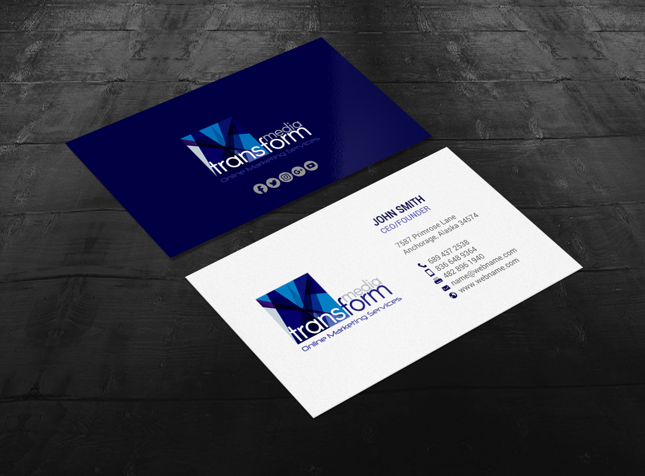 Visitenkarten-Design von chandrayaan.creative für Transform Media UG | Design #17561188