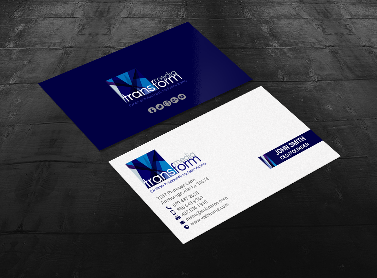 Visitenkarten-Design von chandrayaan.creative für Transform Media UG | Design #17561326