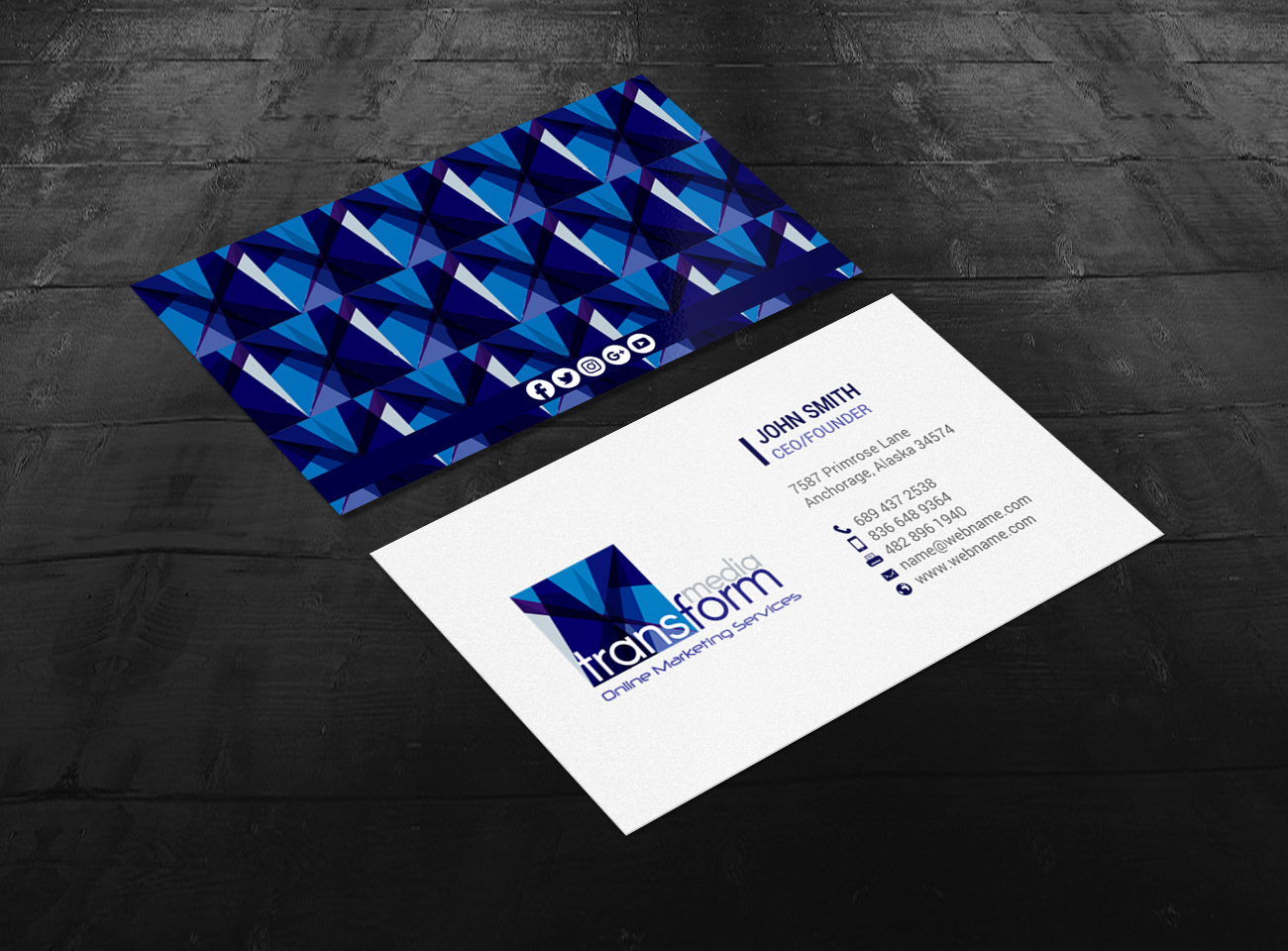 Visitenkarten-Design von chandrayaan.creative für Transform Media UG | Design #17561329