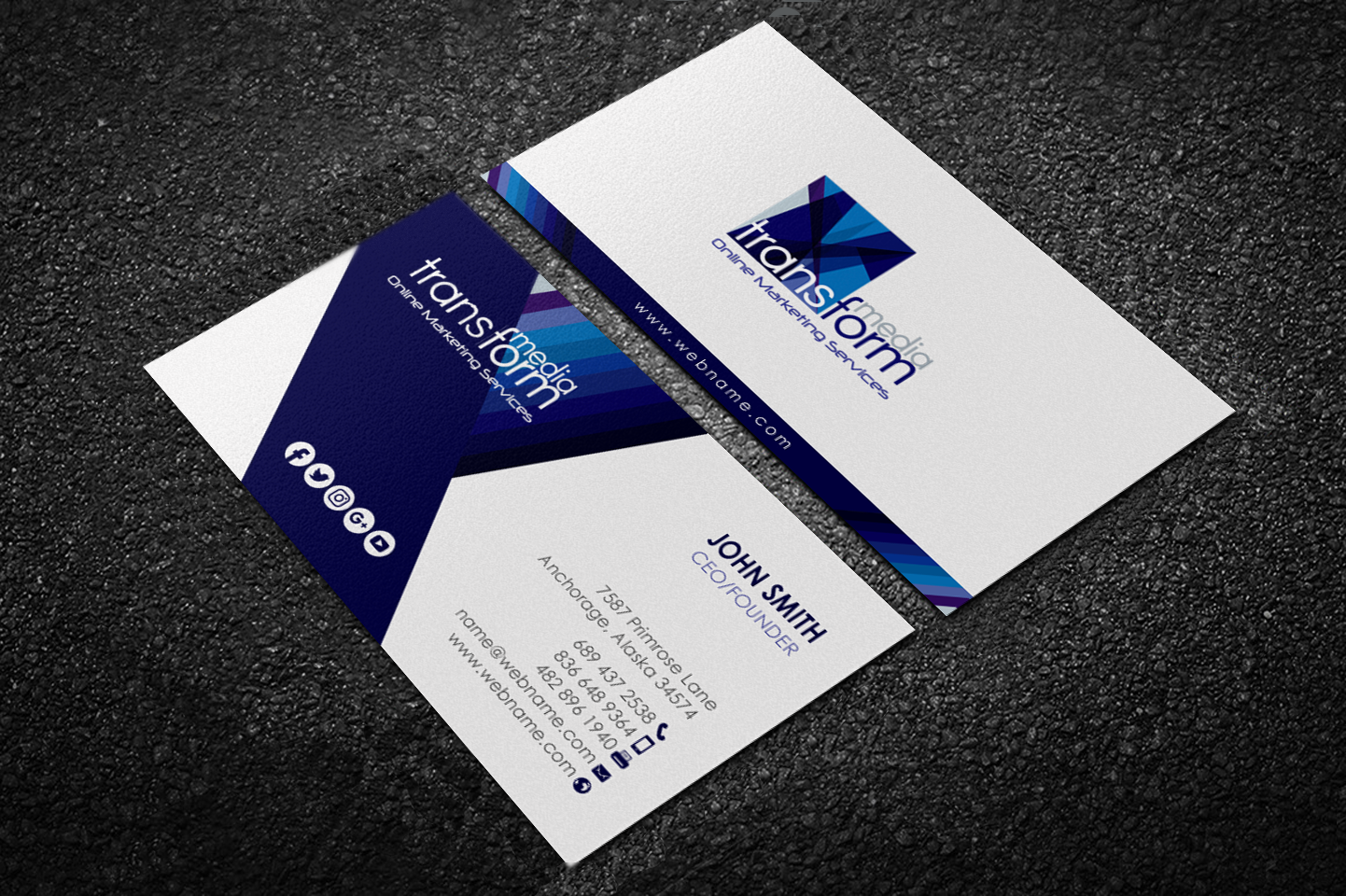 Diseño de Tarjeta de Presentación por chandrayaan.creative para Transform Media UG | Diseño #17565432