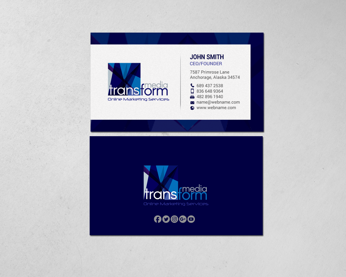Business Card Design by chandrayaan.creative for Transform Media UG | Design #17565881