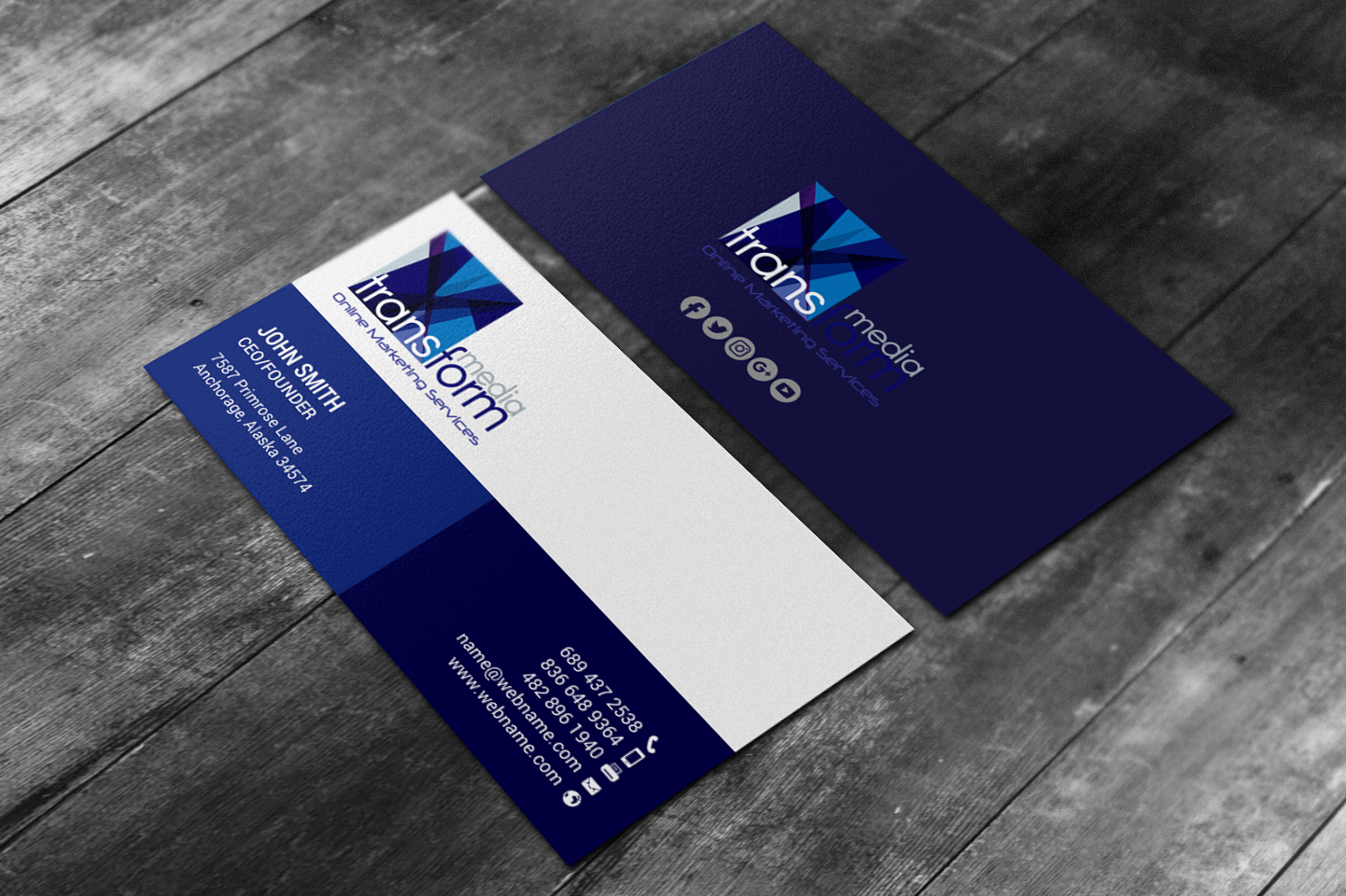 Diseño de Tarjeta de Presentación por chandrayaan.creative para Transform Media UG | Diseño #17565955