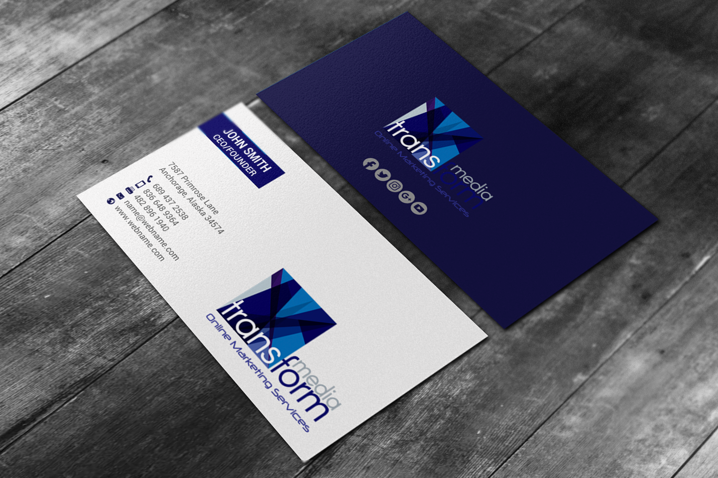 Diseño de Tarjeta de Presentación por chandrayaan.creative para Transform Media UG | Diseño #17565958