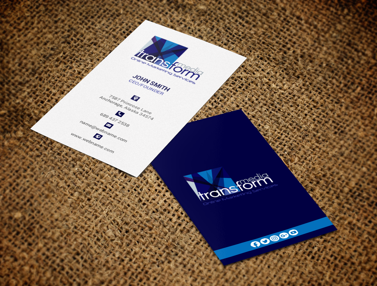Diseño de Tarjeta de Presentación por chandrayaan.creative para Transform Media UG | Diseño #17566079