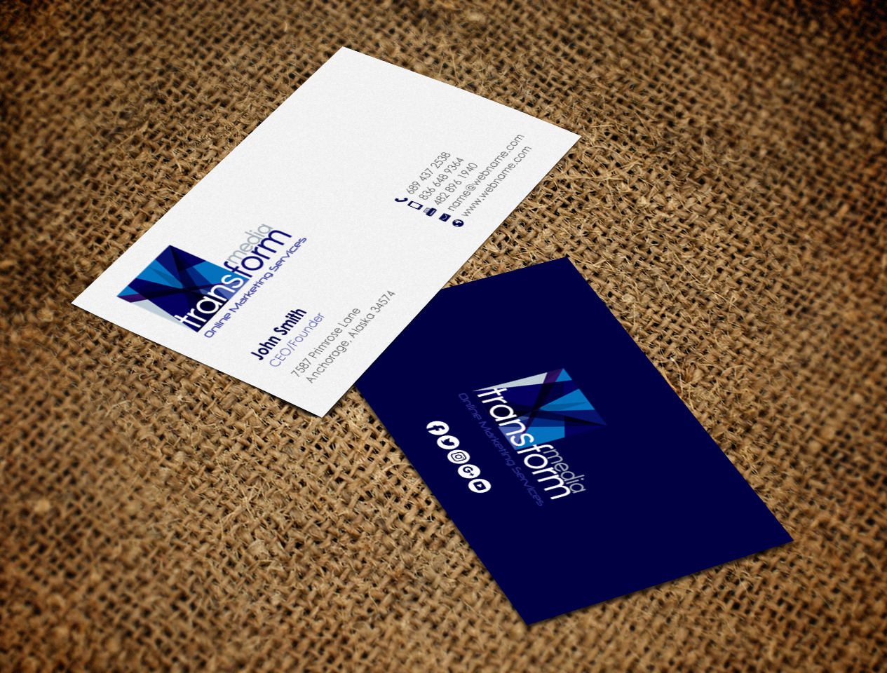 Business Card Design by chandrayaan.creative for Transform Media UG | Design #17566082
