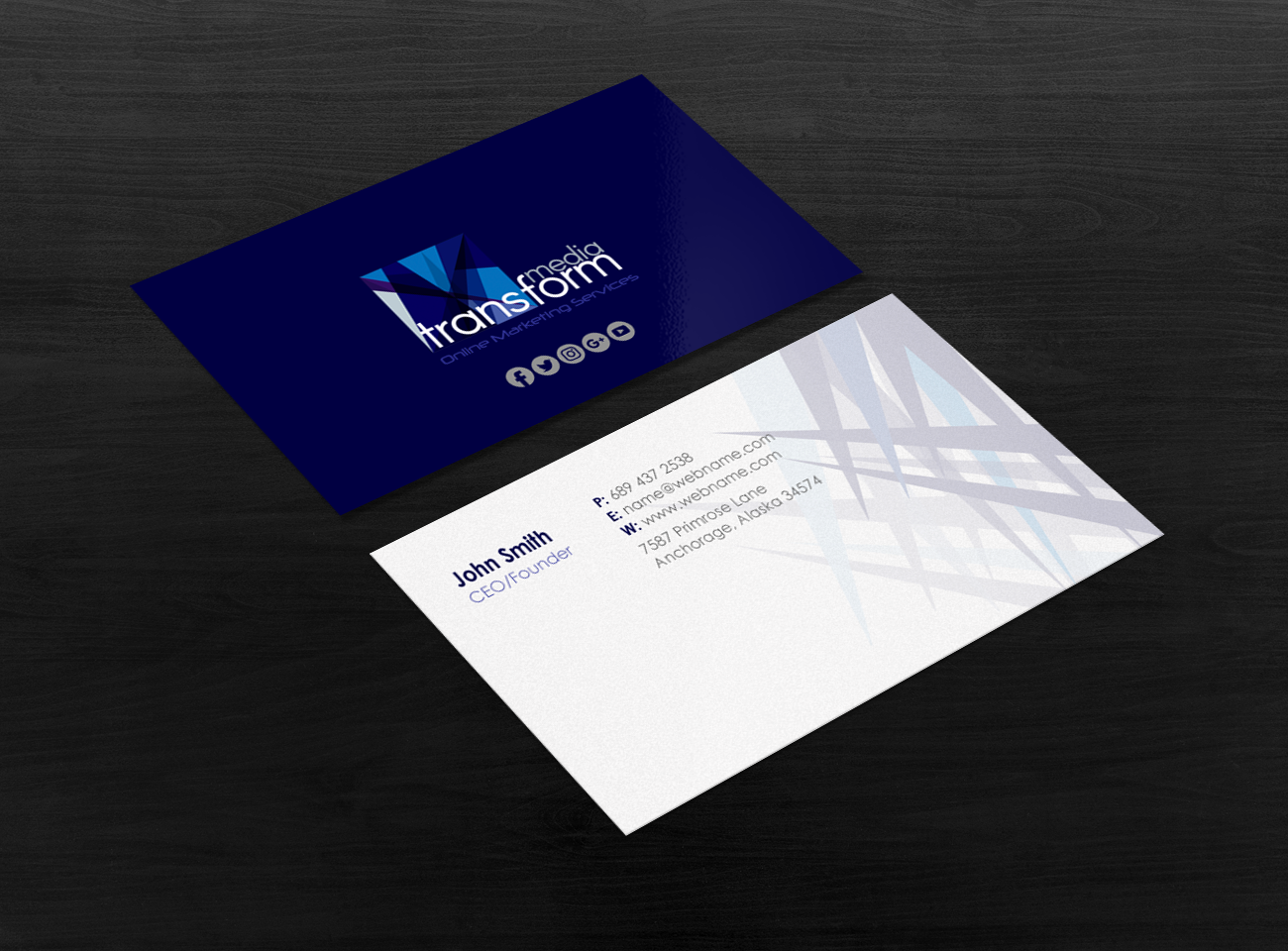 Diseño de Tarjeta de Presentación por chandrayaan.creative para Transform Media UG | Diseño #17566562
