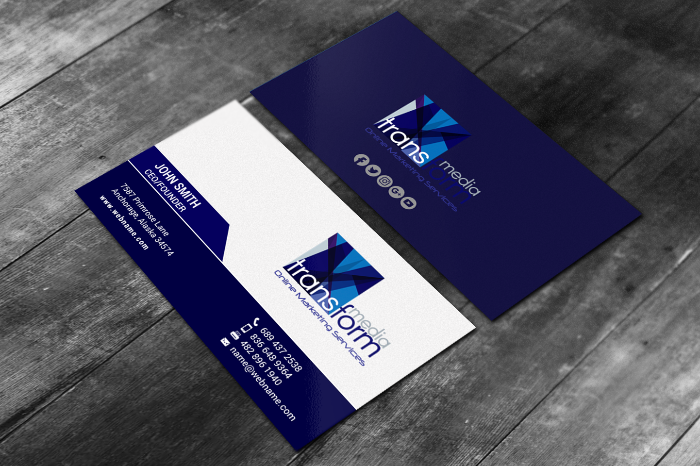 Diseño de Tarjeta de Presentación por chandrayaan.creative para Transform Media UG | Diseño #17568454