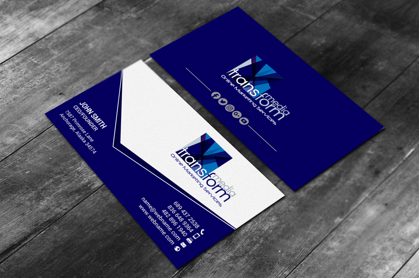 Diseño de Tarjeta de Presentación por chandrayaan.creative para Transform Media UG | Diseño #17568455