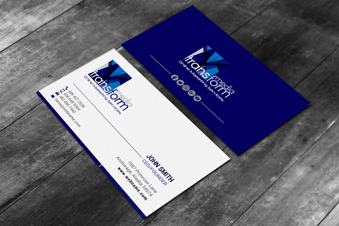 Diseño de Tarjeta de Presentación por chandrayaan.creative para Transform Media UG | Diseño #17568456