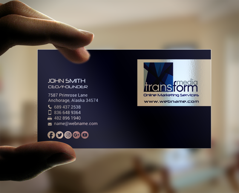 Visitenkarten-Design von chandrayaan.creative für Transform Media UG | Design #17568566