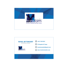 Visitenkarten-Design von grayout0 für Transform Media UG | Design #17567875