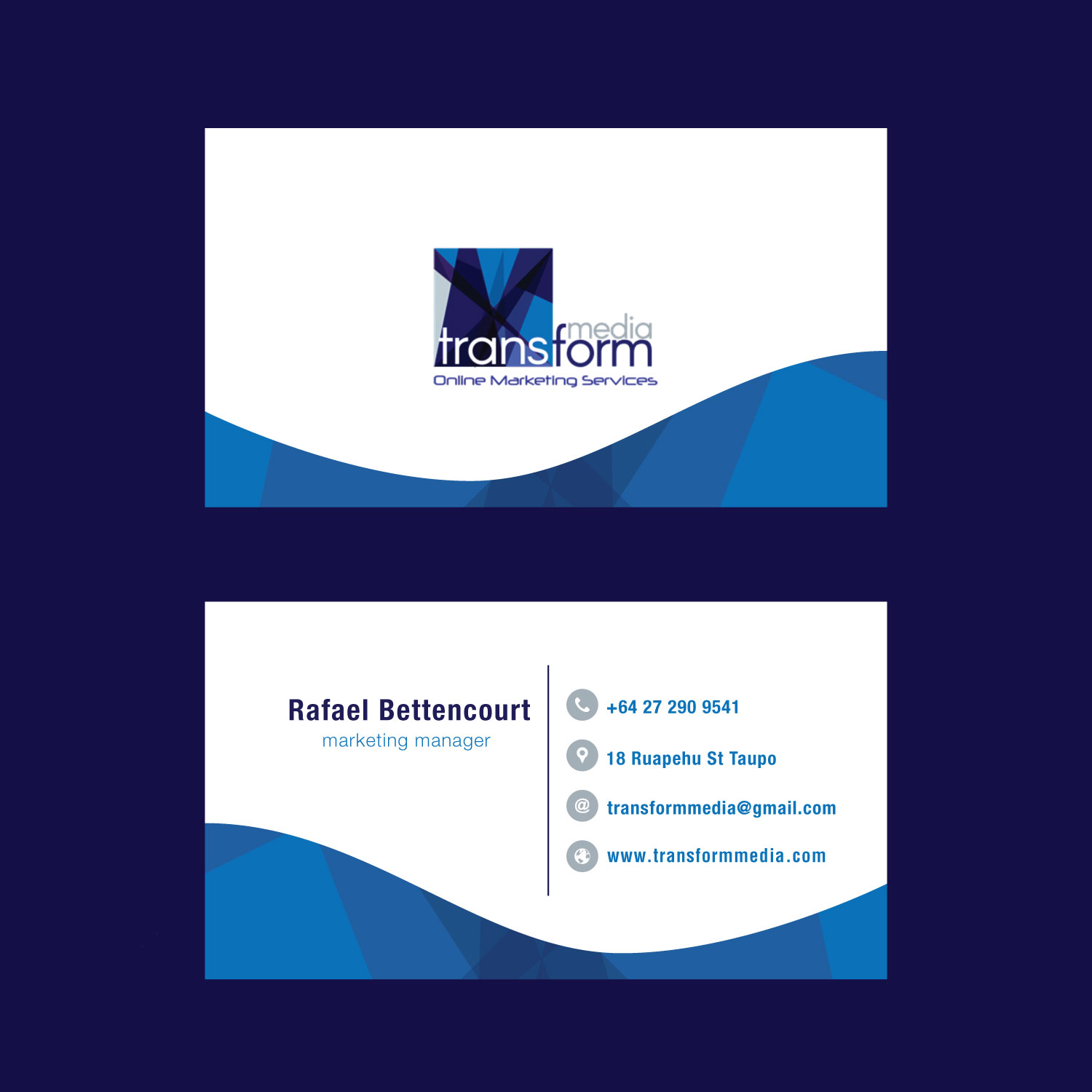 Diseño de Tarjeta de Presentación por grayout0 para Transform Media UG | Diseño #17570109