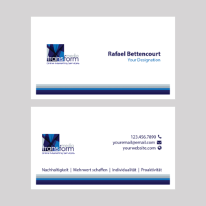 Business Card Design by De Doctor for Transform Media UG | Design: #17637882