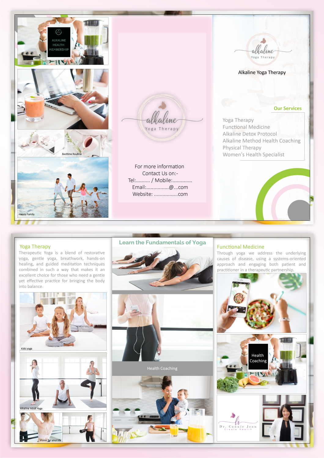 modern personable health and wellness flyer design for alkaline health and wellness flyer
