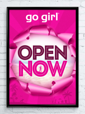 Open Now Poster for Retail Shop windows. | Poster Design by SAI DESIGNS