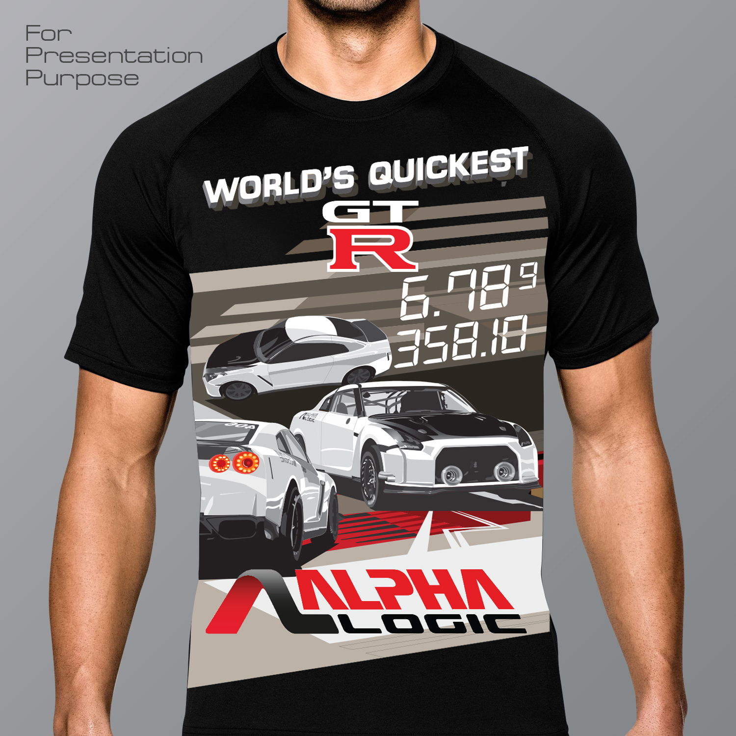 T-shirt Design by Eightone 3 for Alpha Logic Performance | Design #18095982