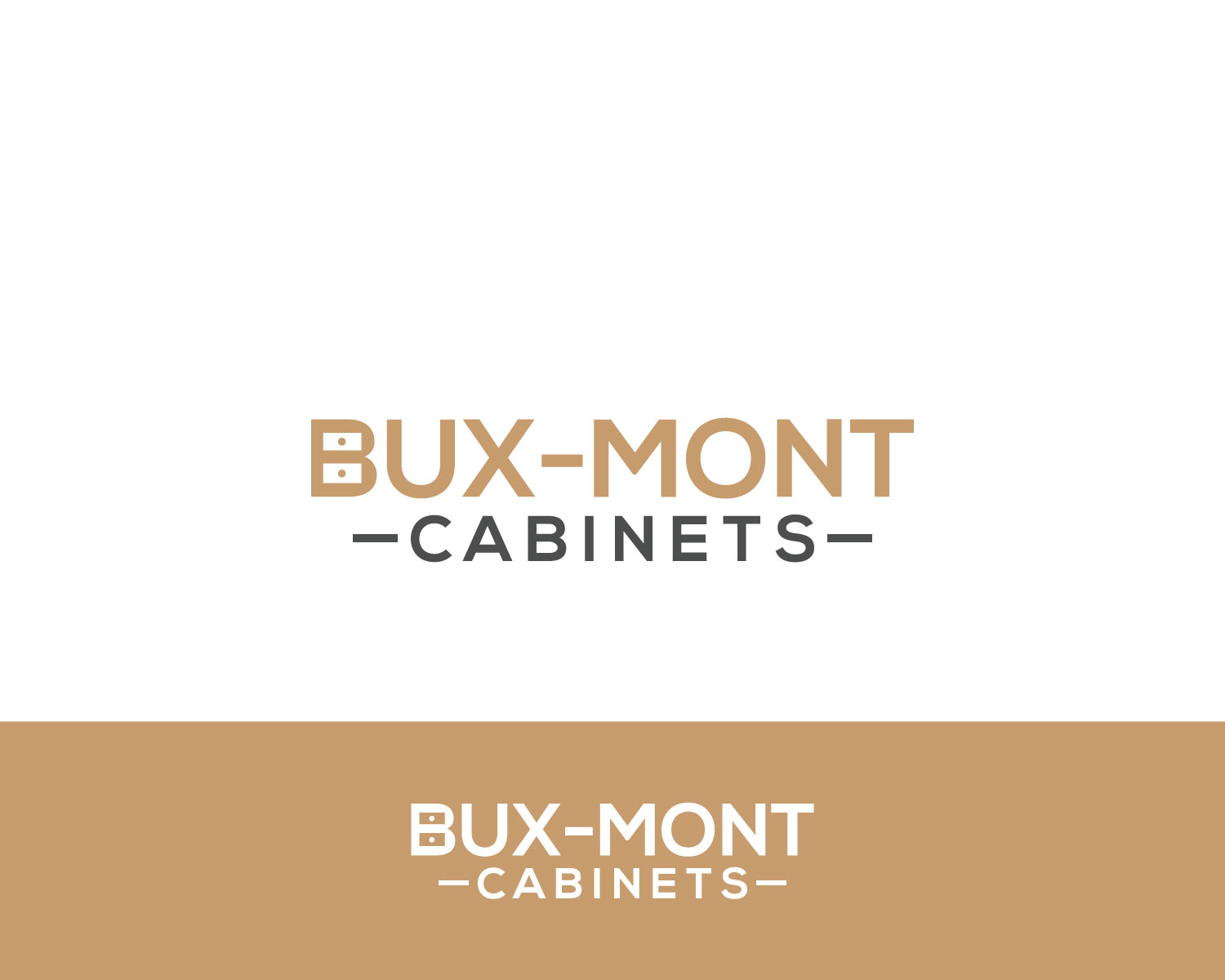 Logo Design by MAWBM for Bux-Mont Cabinets | Design #17561795