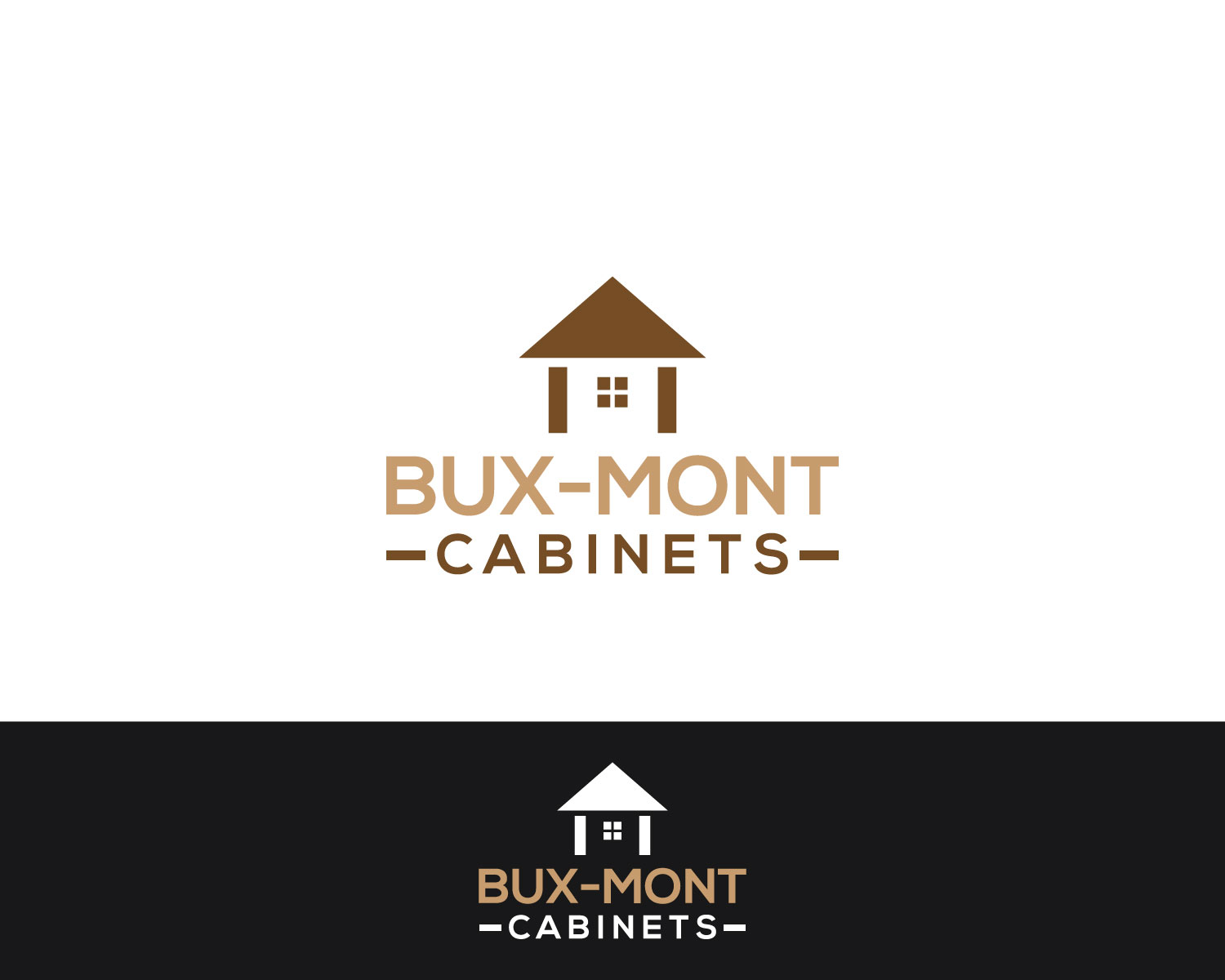 Logo Design by MAWBM for Bux-Mont Cabinets | Design #17623380